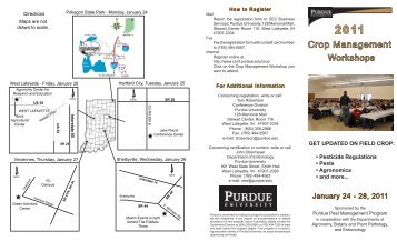 Crop Management Workshops - Purdue Extension Entomology ...