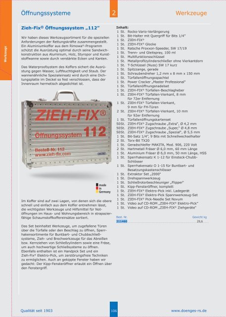 Der neue Katalog 2014 als PDF - Dönges