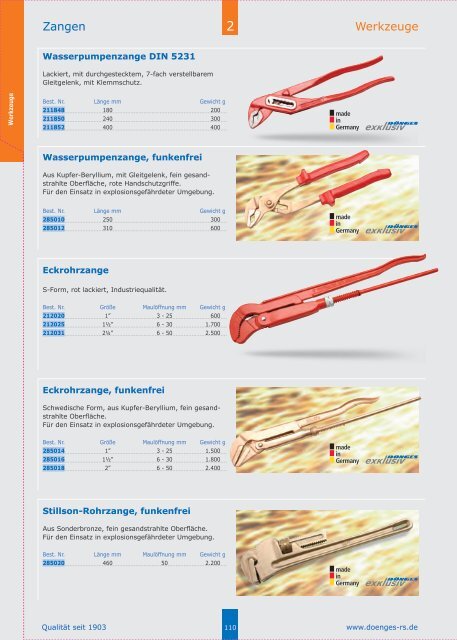 Der neue Katalog 2014 als PDF - Dönges