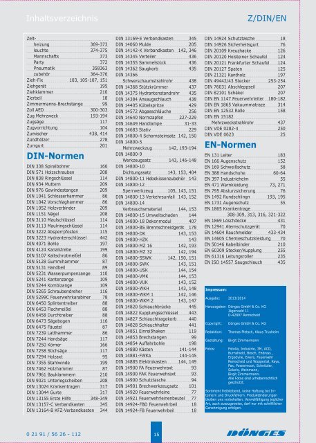 Der neue Katalog 2014 als PDF - Dönges