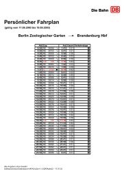 Pers Â¨onlicher Fahrplan