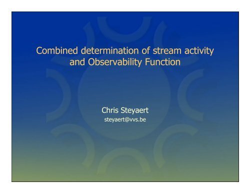 Chris Steyaert - International Meteor Organization