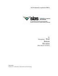 ANSI/SLAS 6: Well Bottom Elevation