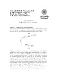 Ãbungsaufgaben Fortgeschrittene Atomphysik - 5. Physikalisches ...