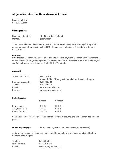 pdf (1 MB) - Naturmuseum Luzern