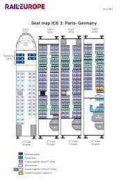 Seat map ICE 3: Paris- Germany - Rail Europe