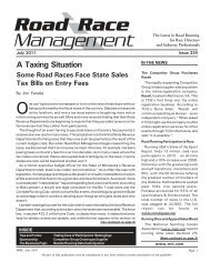 a Free Issue of RRM (.pdf version) - Road Race Management