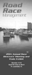 20th Annual Race Directors' Meeting and Trade Exhibit - Road Race ...