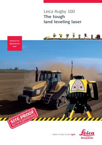 Leica Rugby 100 The tough land leveling laser - Leica Geosystems
