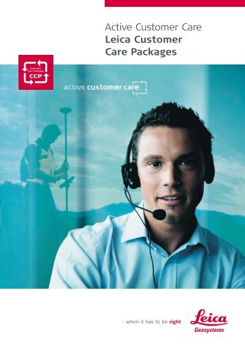Active Customer Care Leica Customer Care Packages