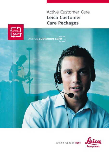 Active Customer Care Leica Customer Care Packages