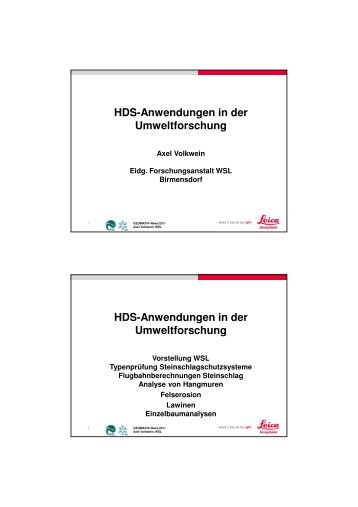 3. Dr. Axel Volkwein (WSL Birmensdorf) (PDF, 6067.81 KB) - Leica ...