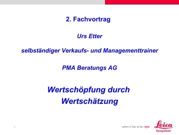 PMA Beratungs AG - Leica Geosystems