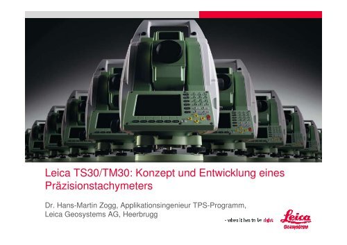 Leica TS30/TM30 - Leica Geosystems