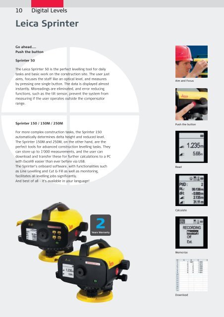 The right tools for any construction site Leica Geosystems Catalogue ...