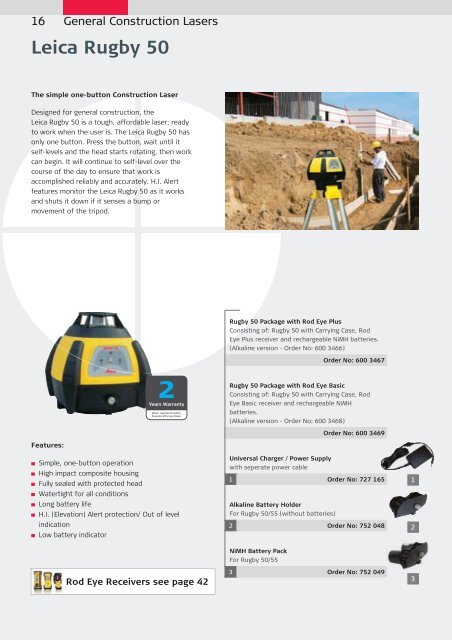 The right tools for any construction site Leica Geosystems Catalogue ...