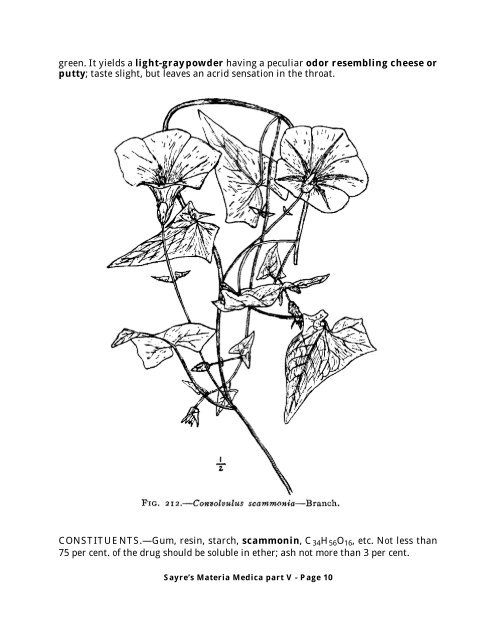 SAYRE'S MATERIA MEDICA - Part V - Southwest School of ...