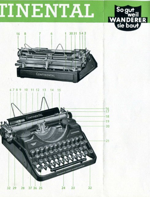 Klein-Continental Broschüre - typewriters.ch
