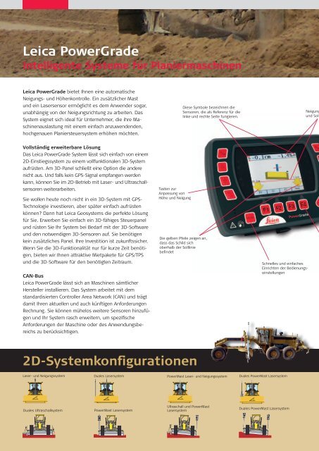 Leica Dozer- und Gradersteuerungen - Leica Geosystems