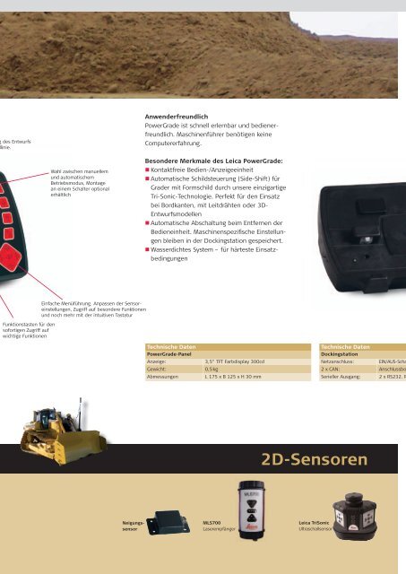 Leica Dozer- und Gradersteuerungen - Leica Geosystems