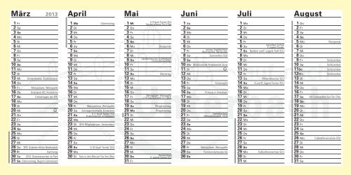 Kalender 2013