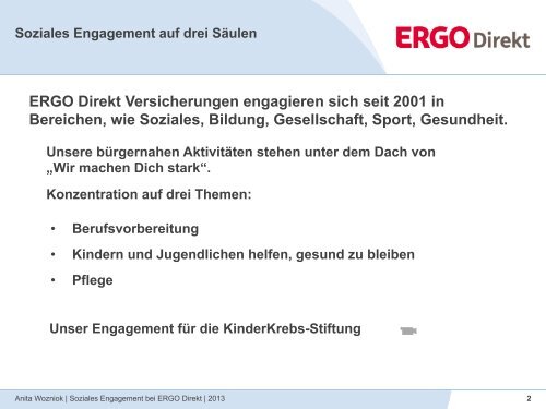 ERGO Direkt_Frau Wozniak.pdf - Unternehmen Ehrensache