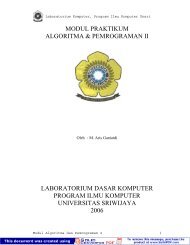 modul praktikum algoritma & pemrograman ii laboratorium dasar