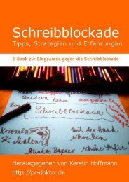 Schreibblockade - Dr. Kerstin Hoffmann Unternehmenskommunikation