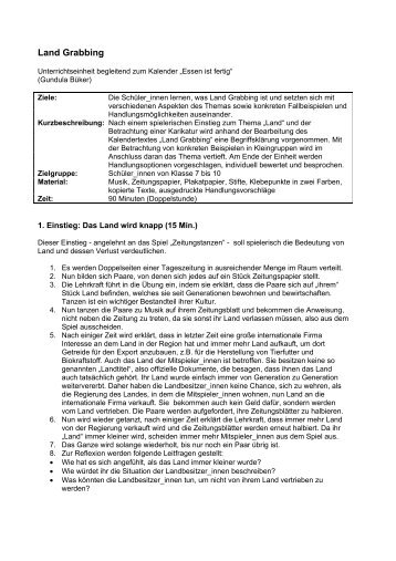 Land Grabbing - EPiZ