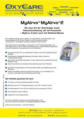 MyAirvo_MyAirvo2 - OxyCare GmbH