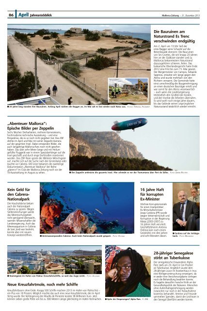 JahresrÃ¼ckblick - Mallorca Zeitung