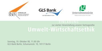 Umwelt-Wirtschaftsethik - UnternehmensGrün