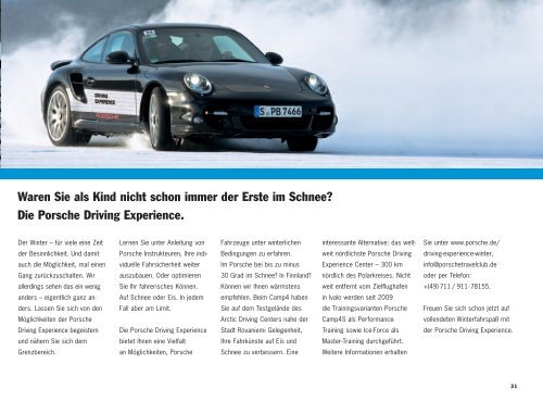 Winterfaszination BroschÃ¼re (PDF) - Porsche