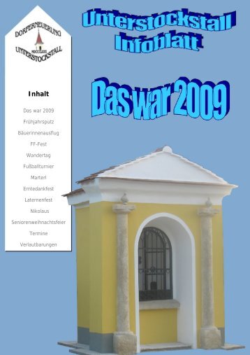 "Unterstockstall Dorfinfo", 01.2010 [.pdf] - Dorferneuerung ...