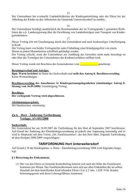 Gemeinderatssitzung 2008/04 (253 KB) - .PDF - Unterweitersdorf