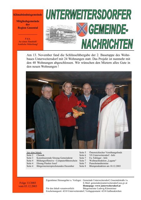 Ausgabe 2003/13 - Unterweitersdorf