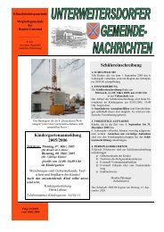 Ausgabe 2005/01 - Unterweitersdorf