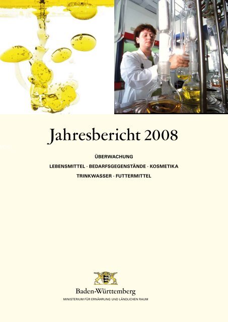 Jahresbericht 2008 - LebensmittelÃ¼berwachung und Tiergesundheit ...