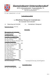 Gemeinderatssitzung 2010/02 (772 KB) - .PDF - Unterweitersdorf