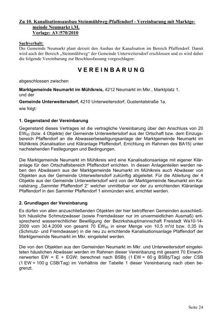 Gemeinderatssitzung 2010/02 (772 KB) - .PDF - Unterweitersdorf