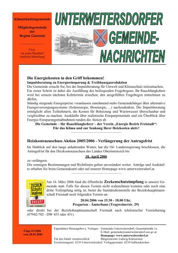 Ausgabe 2006/03 - Unterweitersdorf