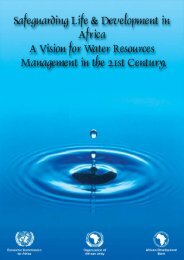 Safeguarding Life and Development in Africa: A Vision ... - UN-Water