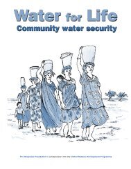 Community water security - UN-Water