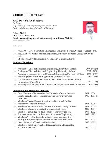 CURRICULUM VITAE