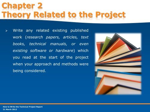 Contents of the Project's Report