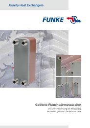 Gelötete Plattenwärmetauscher Quality Heat Exchangers - Funke