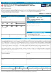 company account application form uob platinum business card