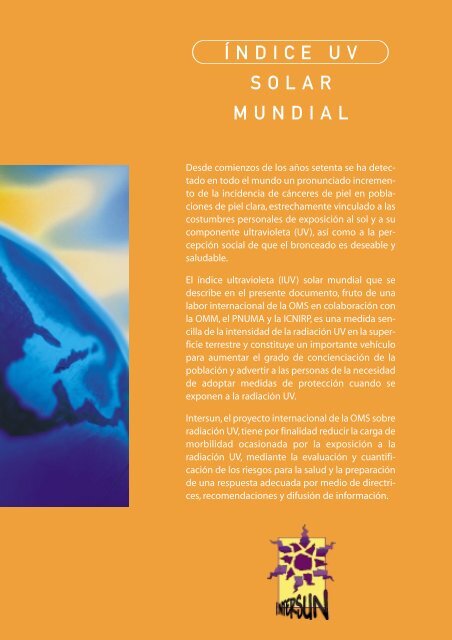 Indice UV solar mundial - World Health Organization