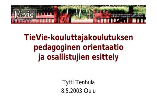 kalvot (pdf) - TieVie - Oulu