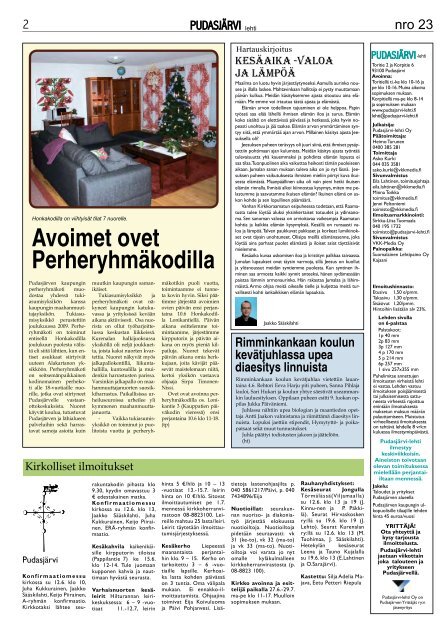 Pudasjarvilehti-23-2.. - PudasjÃ¤rvi-lehti ja VKK-Media Oy